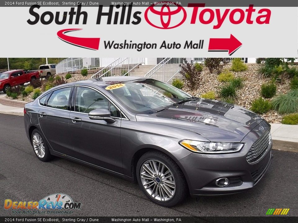 2014 Ford Fusion SE EcoBoost Sterling Gray / Dune Photo #1
