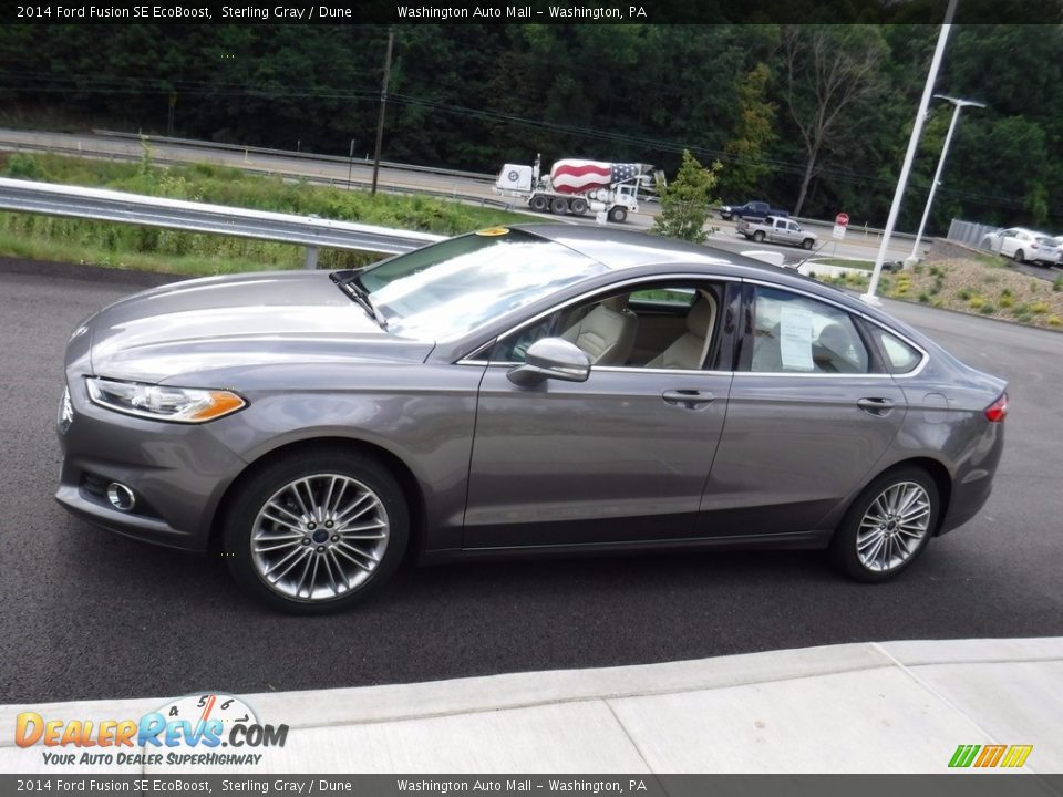 2014 Ford Fusion SE EcoBoost Sterling Gray / Dune Photo #5