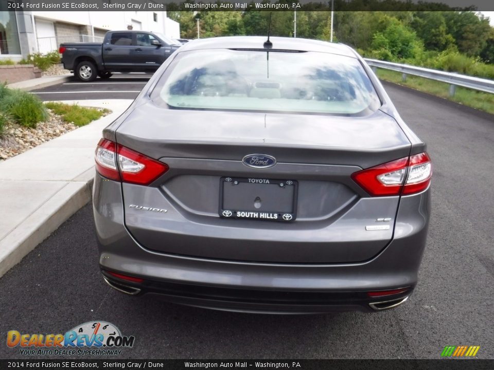 2014 Ford Fusion SE EcoBoost Sterling Gray / Dune Photo #7