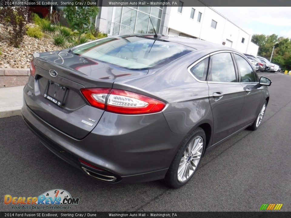 2014 Ford Fusion SE EcoBoost Sterling Gray / Dune Photo #8