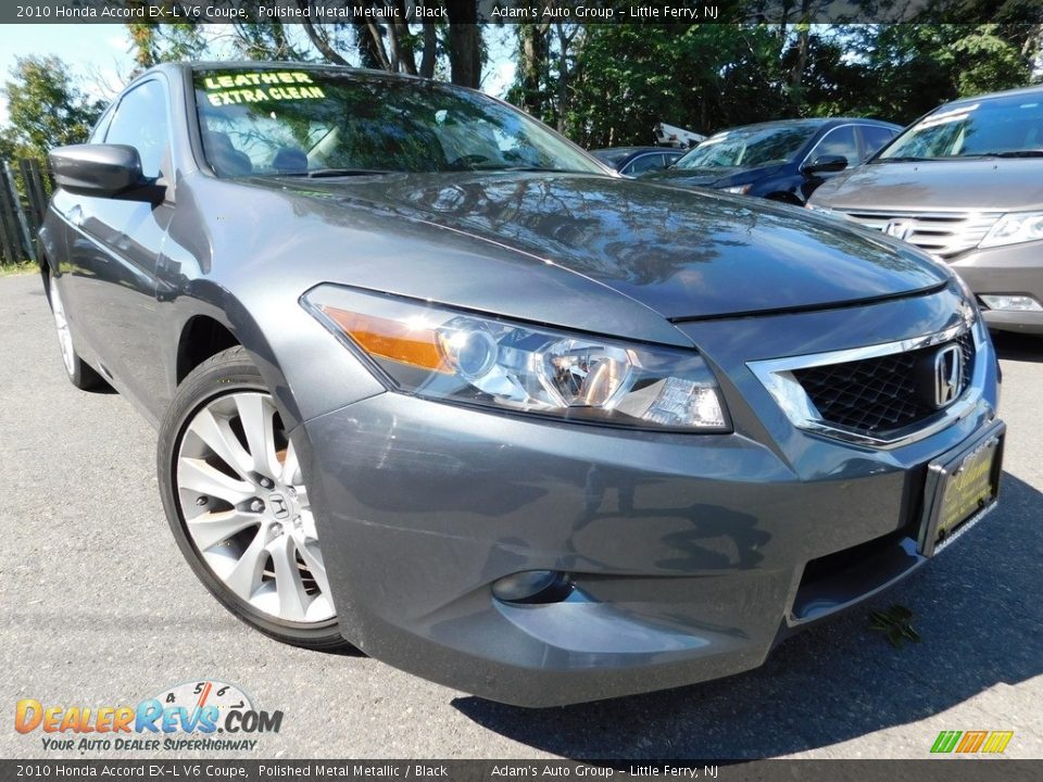 2010 Honda Accord EX-L V6 Coupe Polished Metal Metallic / Black Photo #1