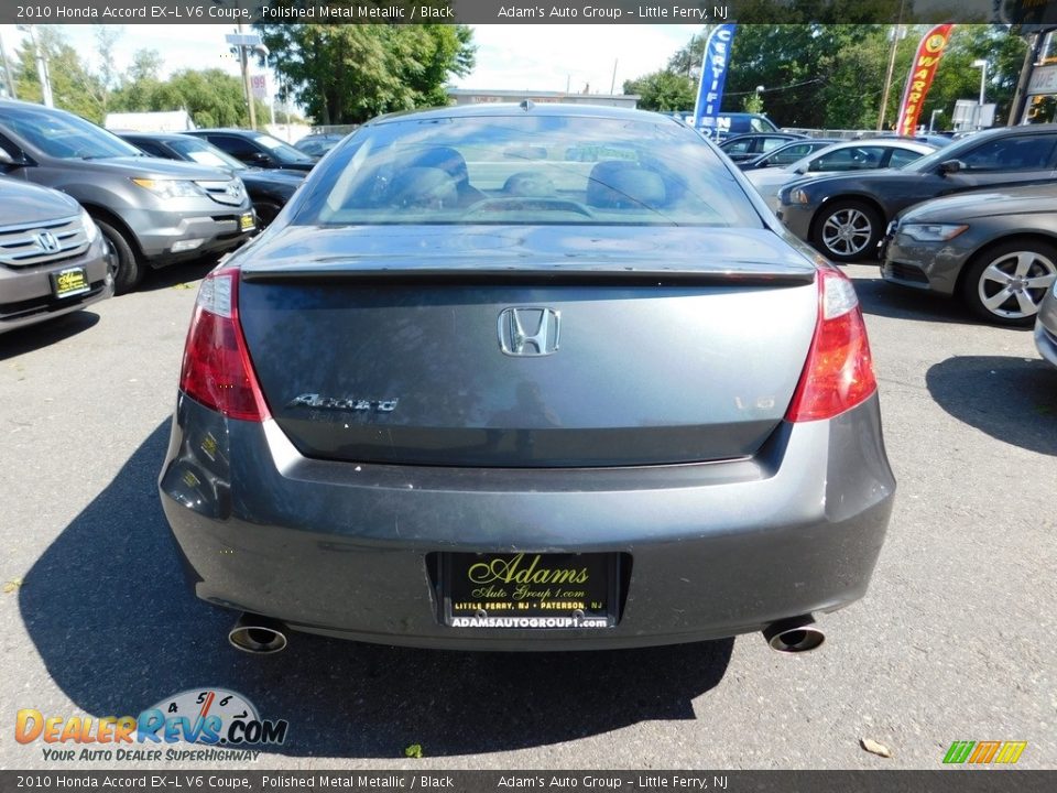 2010 Honda Accord EX-L V6 Coupe Polished Metal Metallic / Black Photo #6