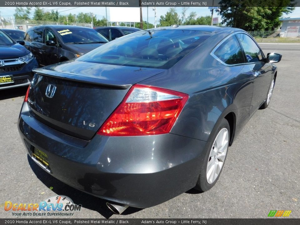 2010 Honda Accord EX-L V6 Coupe Polished Metal Metallic / Black Photo #7