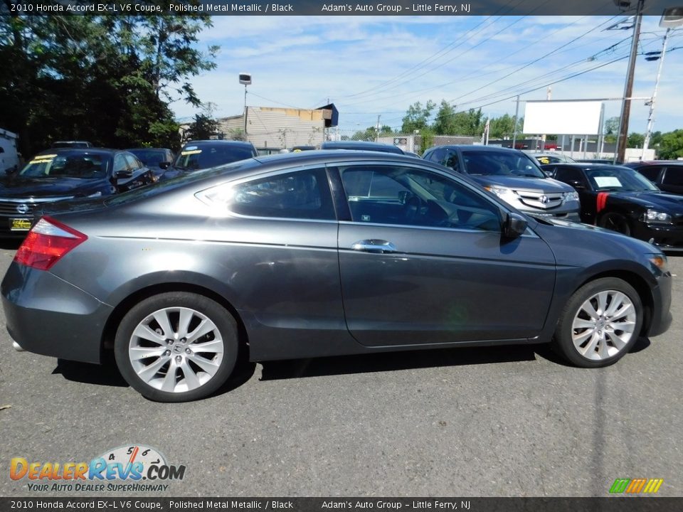 2010 Honda Accord EX-L V6 Coupe Polished Metal Metallic / Black Photo #8