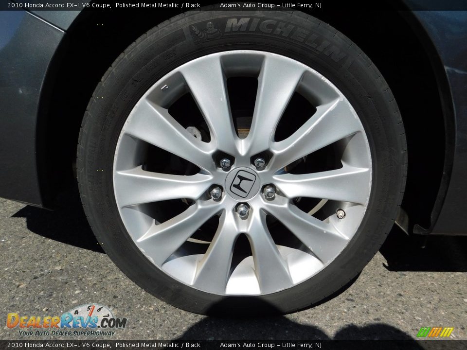 2010 Honda Accord EX-L V6 Coupe Polished Metal Metallic / Black Photo #9