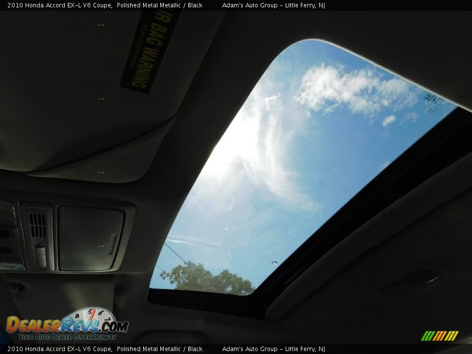 2010 Honda Accord EX-L V6 Coupe Polished Metal Metallic / Black Photo #17