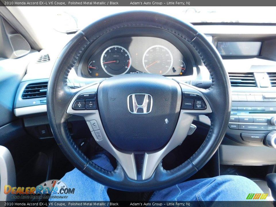 2010 Honda Accord EX-L V6 Coupe Polished Metal Metallic / Black Photo #19