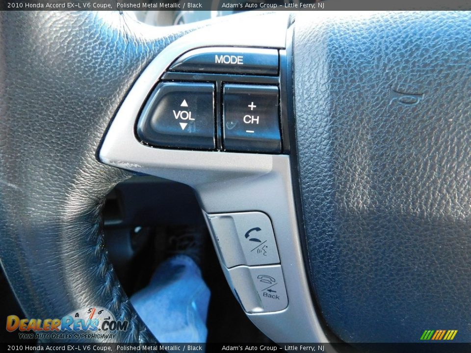 2010 Honda Accord EX-L V6 Coupe Polished Metal Metallic / Black Photo #20