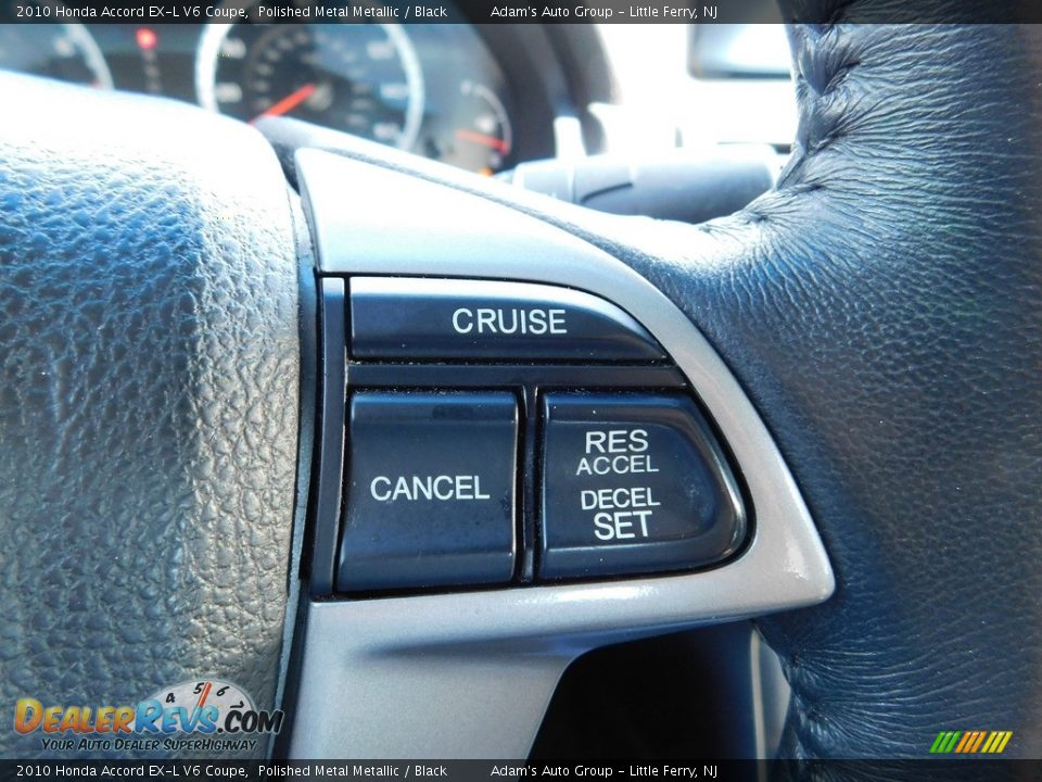 2010 Honda Accord EX-L V6 Coupe Polished Metal Metallic / Black Photo #21