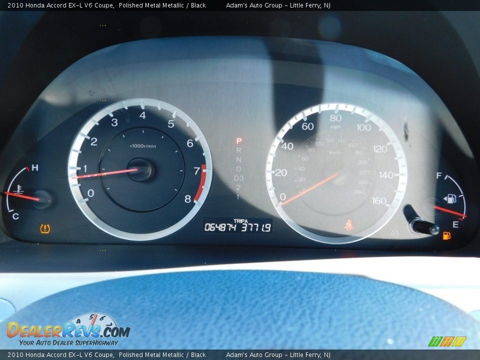 2010 Honda Accord EX-L V6 Coupe Polished Metal Metallic / Black Photo #22