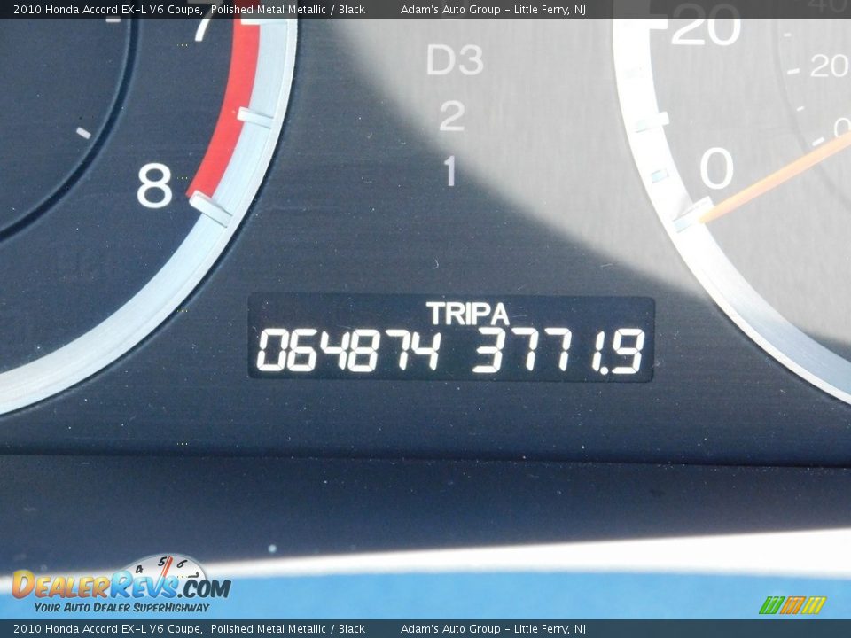 2010 Honda Accord EX-L V6 Coupe Polished Metal Metallic / Black Photo #23