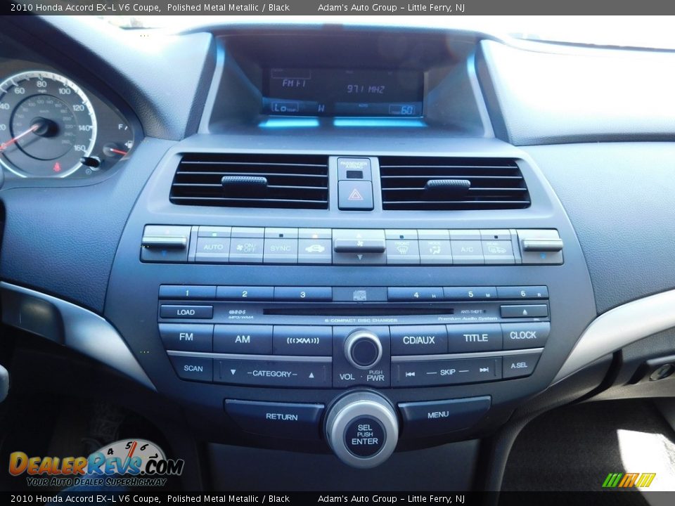 2010 Honda Accord EX-L V6 Coupe Polished Metal Metallic / Black Photo #27