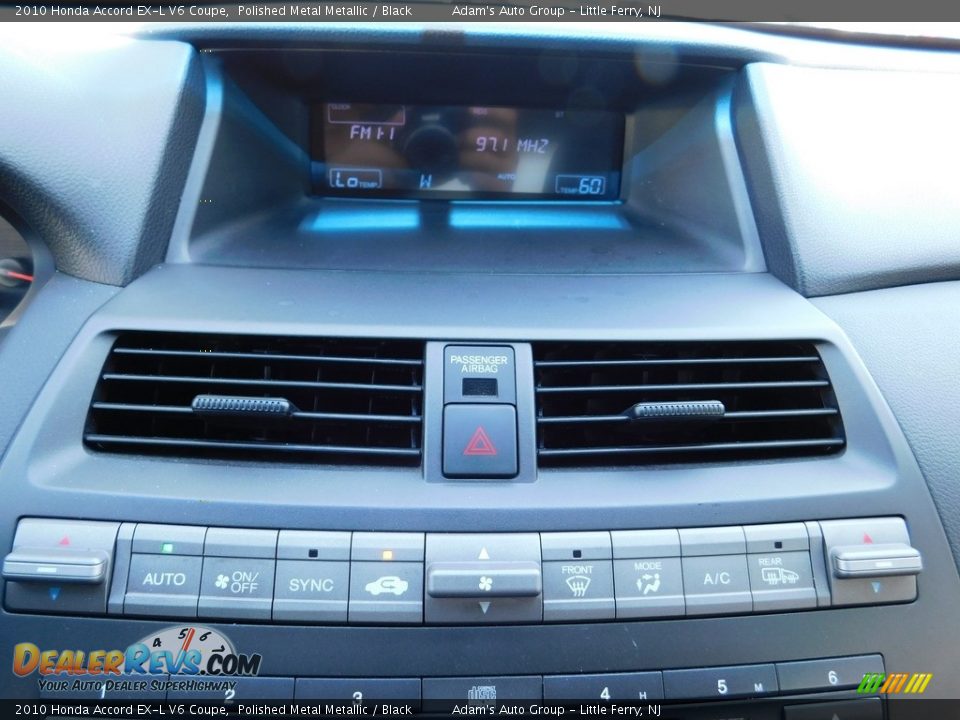 2010 Honda Accord EX-L V6 Coupe Polished Metal Metallic / Black Photo #29