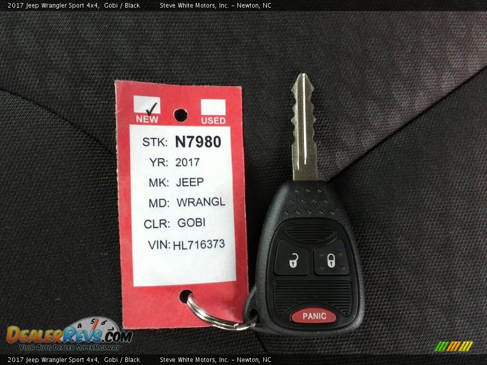 2017 Jeep Wrangler Sport 4x4 Gobi / Black Photo #27