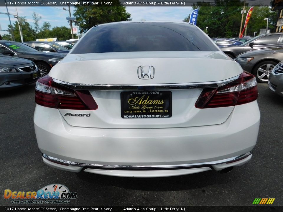 2017 Honda Accord EX Sedan Champagne Frost Pearl / Ivory Photo #6