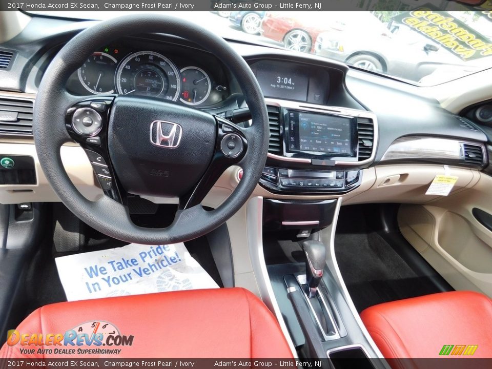 2017 Honda Accord EX Sedan Champagne Frost Pearl / Ivory Photo #16