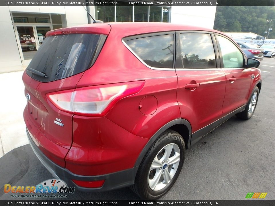 2015 Ford Escape SE 4WD Ruby Red Metallic / Medium Light Stone Photo #2