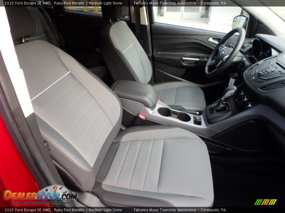 2015 Ford Escape SE 4WD Ruby Red Metallic / Medium Light Stone Photo #11