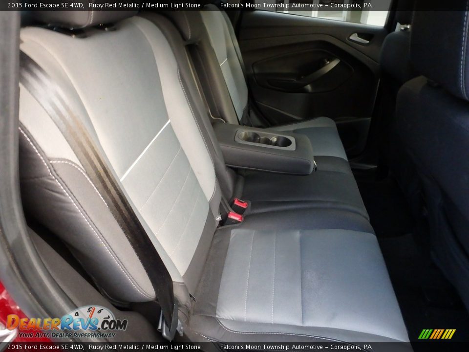 2015 Ford Escape SE 4WD Ruby Red Metallic / Medium Light Stone Photo #14