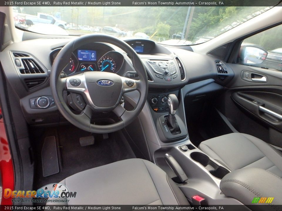 2015 Ford Escape SE 4WD Ruby Red Metallic / Medium Light Stone Photo #18