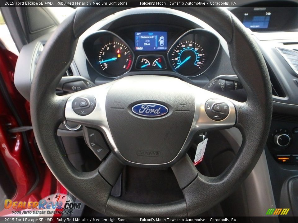 2015 Ford Escape SE 4WD Ruby Red Metallic / Medium Light Stone Photo #21