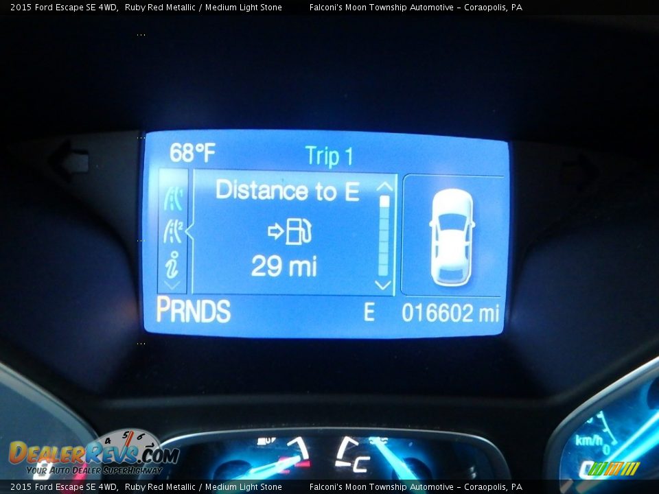 2015 Ford Escape SE 4WD Ruby Red Metallic / Medium Light Stone Photo #24