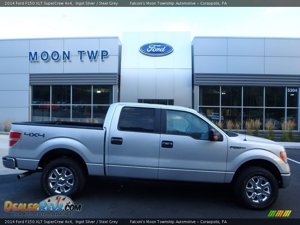 2014 Ford F150 XLT SuperCrew 4x4 Ingot Silver / Steel Grey Photo #1