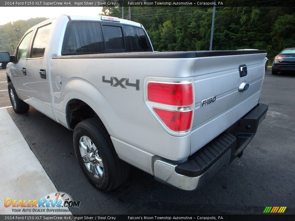 2014 Ford F150 XLT SuperCrew 4x4 Ingot Silver / Steel Grey Photo #4