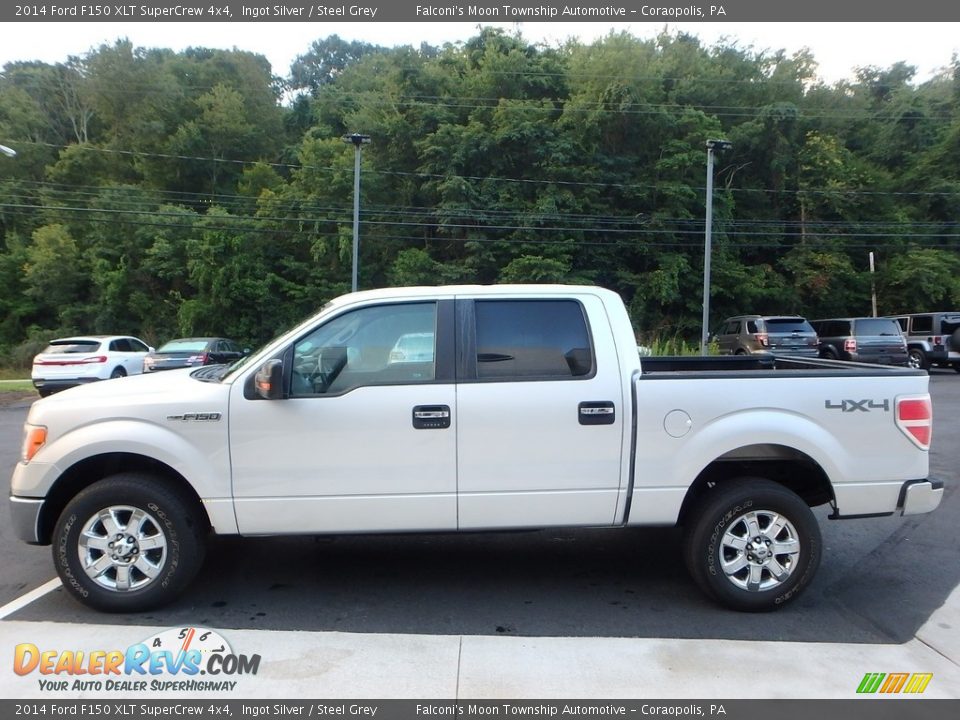 2014 Ford F150 XLT SuperCrew 4x4 Ingot Silver / Steel Grey Photo #5