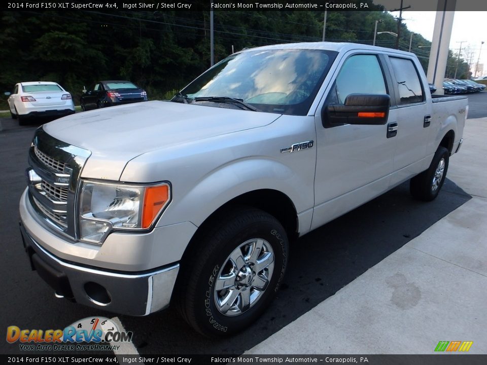2014 Ford F150 XLT SuperCrew 4x4 Ingot Silver / Steel Grey Photo #6