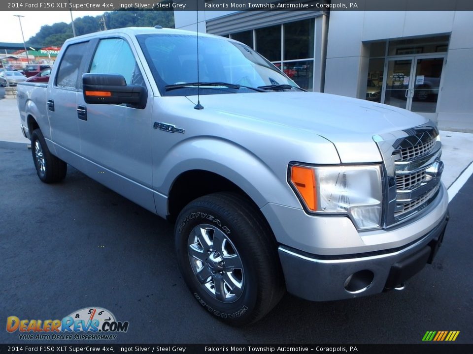 2014 Ford F150 XLT SuperCrew 4x4 Ingot Silver / Steel Grey Photo #8