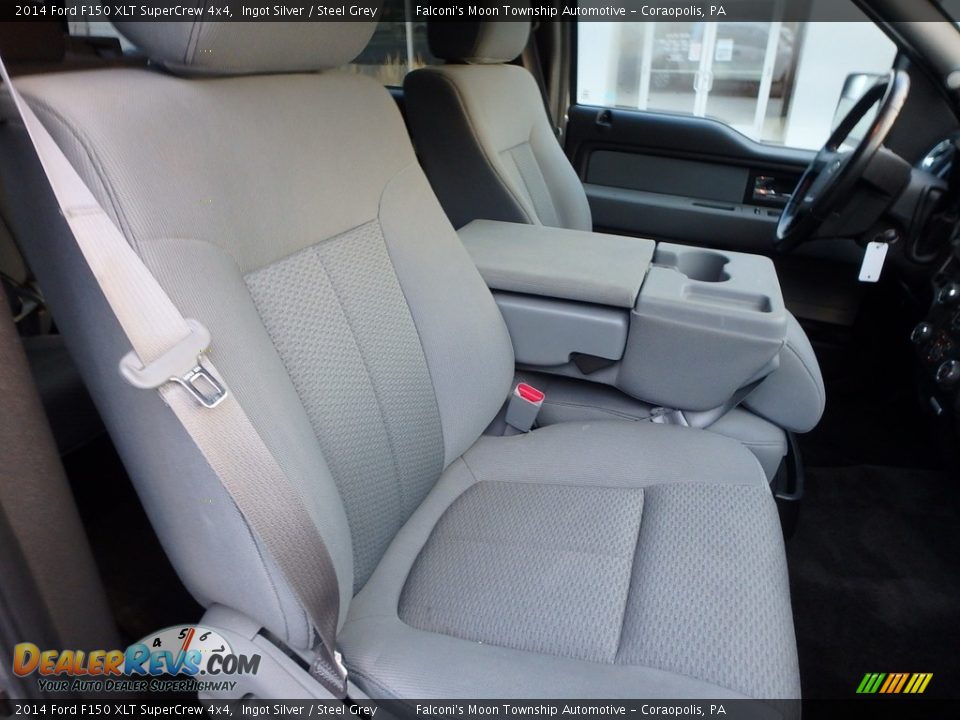 2014 Ford F150 XLT SuperCrew 4x4 Ingot Silver / Steel Grey Photo #10