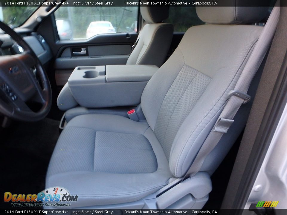 2014 Ford F150 XLT SuperCrew 4x4 Ingot Silver / Steel Grey Photo #17