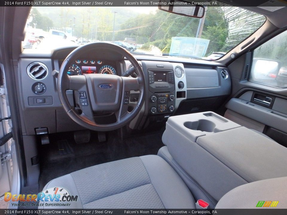 2014 Ford F150 XLT SuperCrew 4x4 Ingot Silver / Steel Grey Photo #19