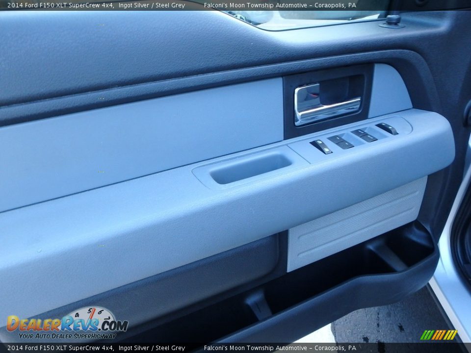 2014 Ford F150 XLT SuperCrew 4x4 Ingot Silver / Steel Grey Photo #21