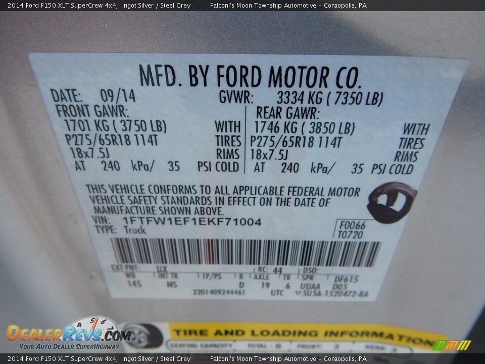 2014 Ford F150 XLT SuperCrew 4x4 Ingot Silver / Steel Grey Photo #23