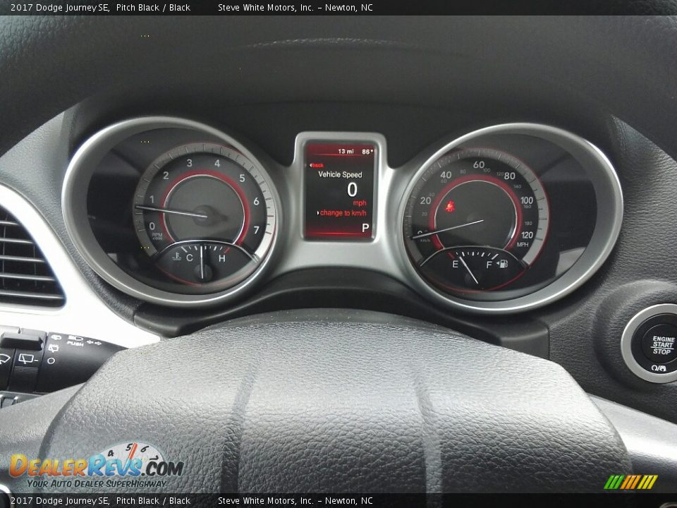 2017 Dodge Journey SE Pitch Black / Black Photo #22