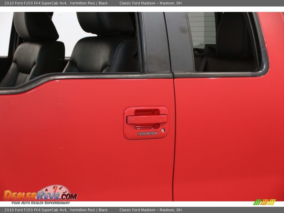 2010 Ford F150 FX4 SuperCab 4x4 Vermillion Red / Black Photo #4
