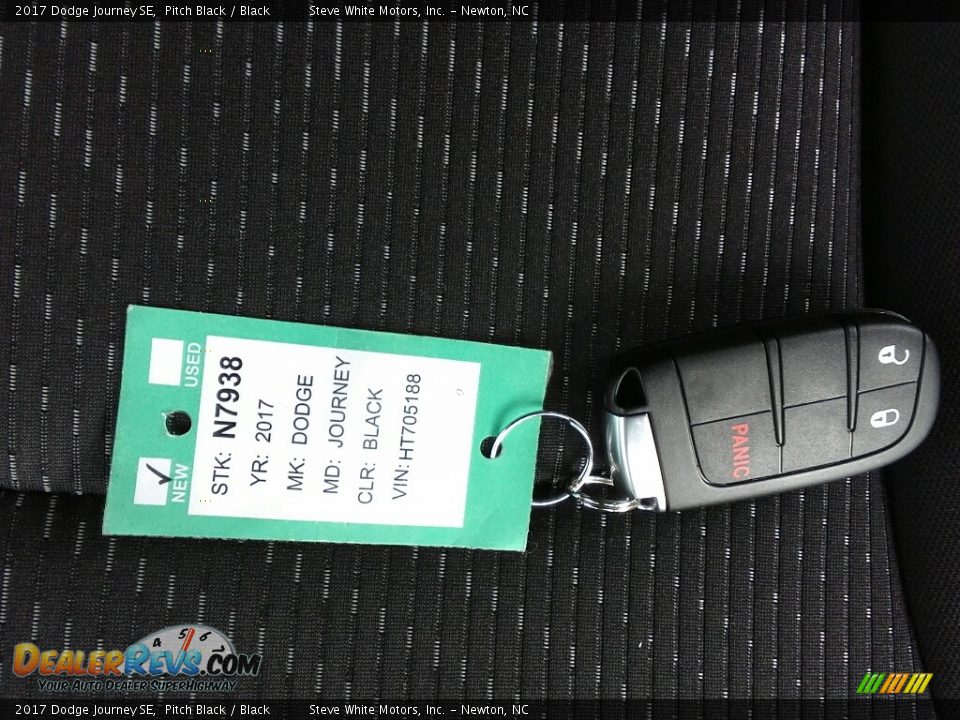 2017 Dodge Journey SE Pitch Black / Black Photo #30