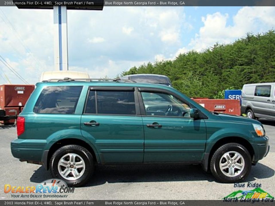 2003 Honda Pilot EX-L 4WD Sage Brush Pearl / Fern Photo #2