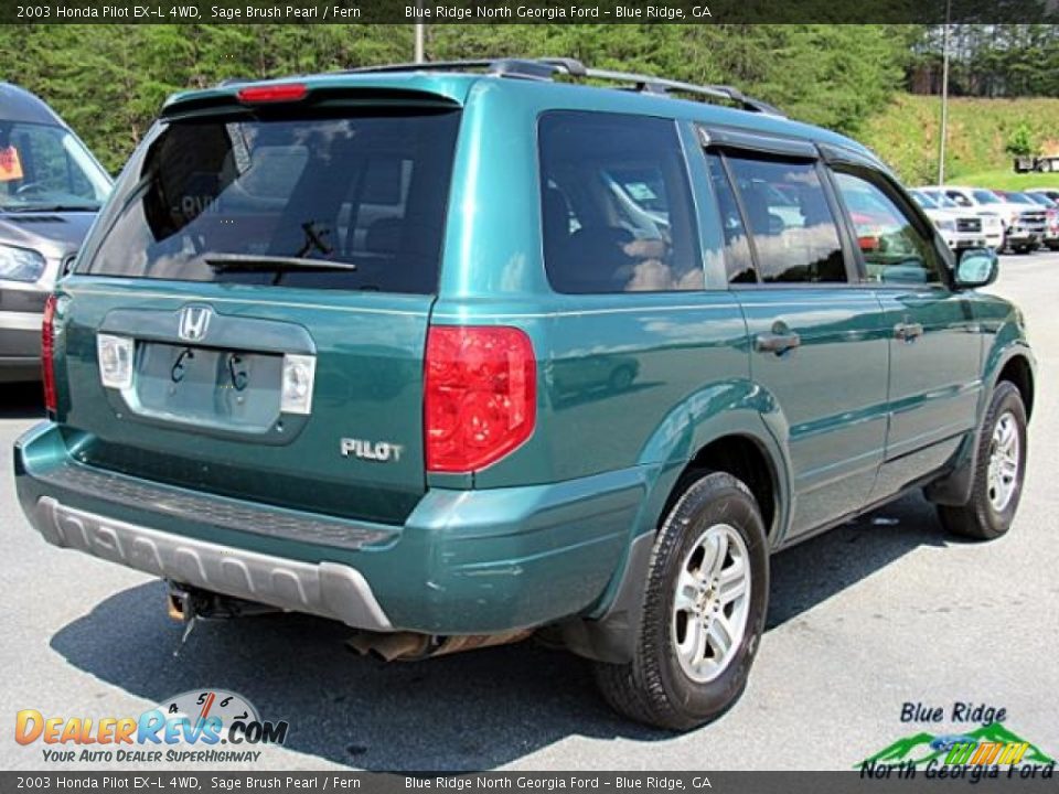 2003 Honda Pilot EX-L 4WD Sage Brush Pearl / Fern Photo #3