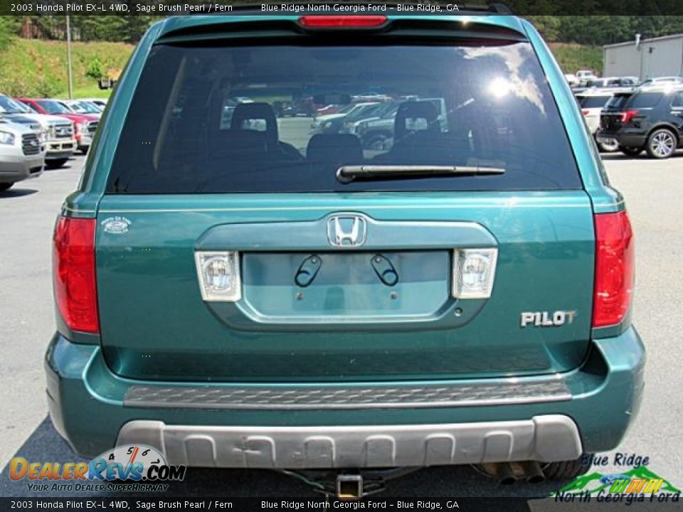 2003 Honda Pilot EX-L 4WD Sage Brush Pearl / Fern Photo #4