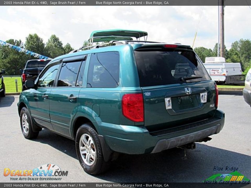 2003 Honda Pilot EX-L 4WD Sage Brush Pearl / Fern Photo #5