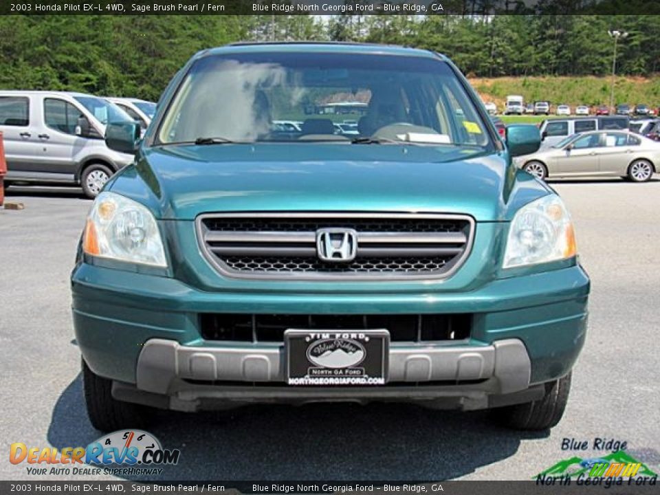 2003 Honda Pilot EX-L 4WD Sage Brush Pearl / Fern Photo #8