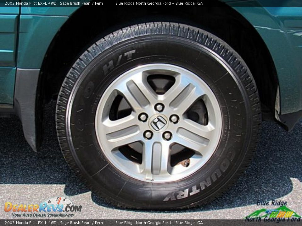 2003 Honda Pilot EX-L 4WD Sage Brush Pearl / Fern Photo #9