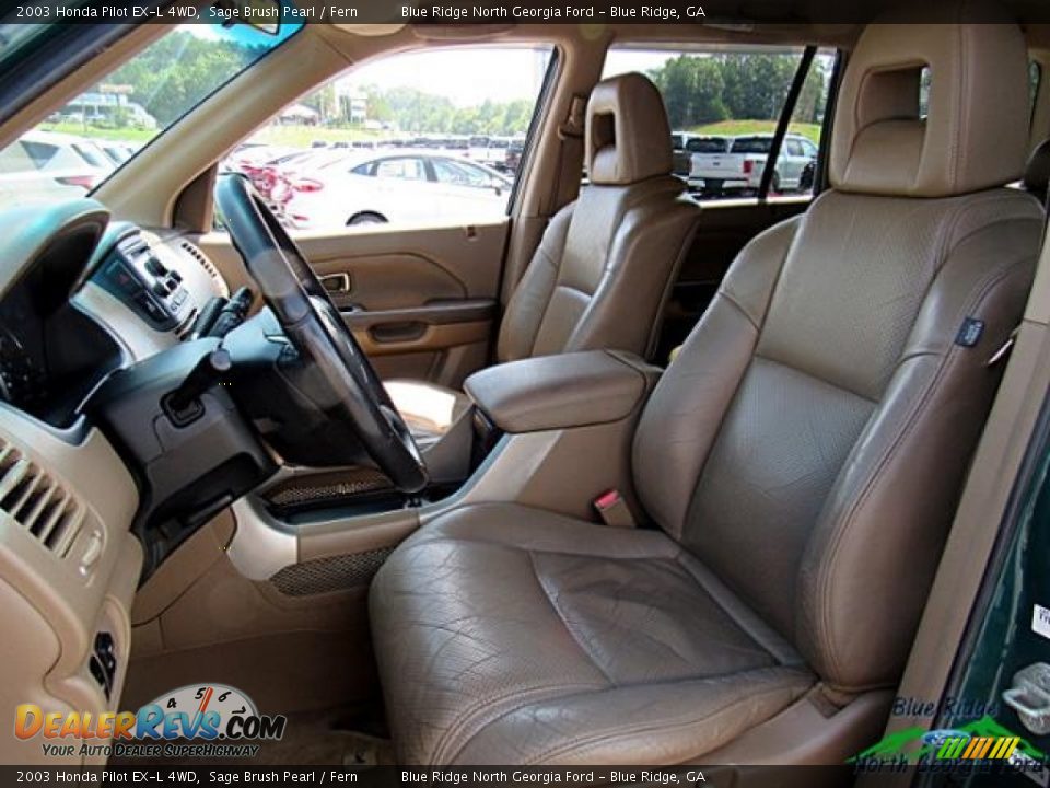 2003 Honda Pilot EX-L 4WD Sage Brush Pearl / Fern Photo #11