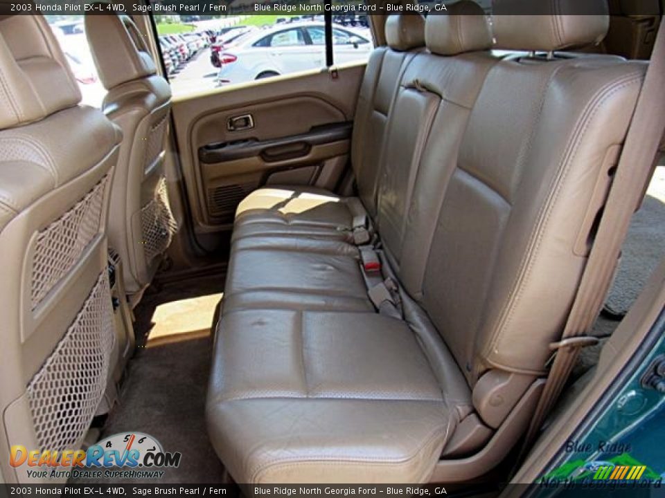 2003 Honda Pilot EX-L 4WD Sage Brush Pearl / Fern Photo #13