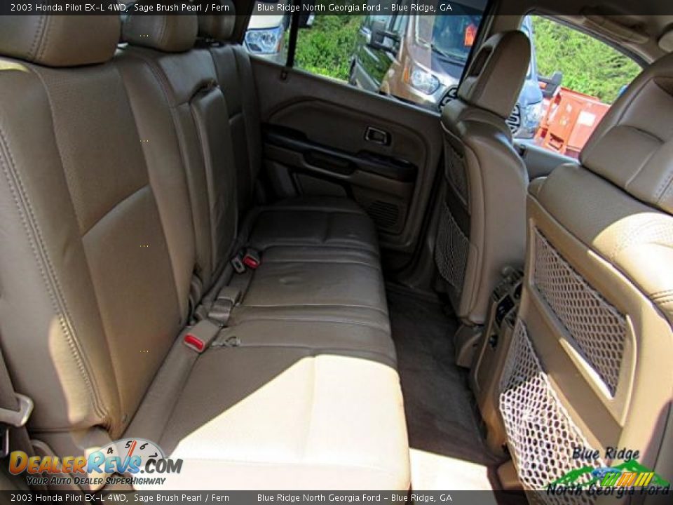 2003 Honda Pilot EX-L 4WD Sage Brush Pearl / Fern Photo #14