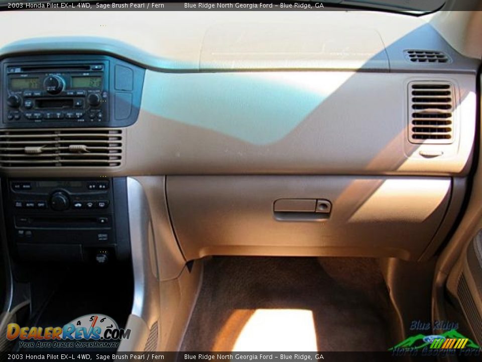 2003 Honda Pilot EX-L 4WD Sage Brush Pearl / Fern Photo #18