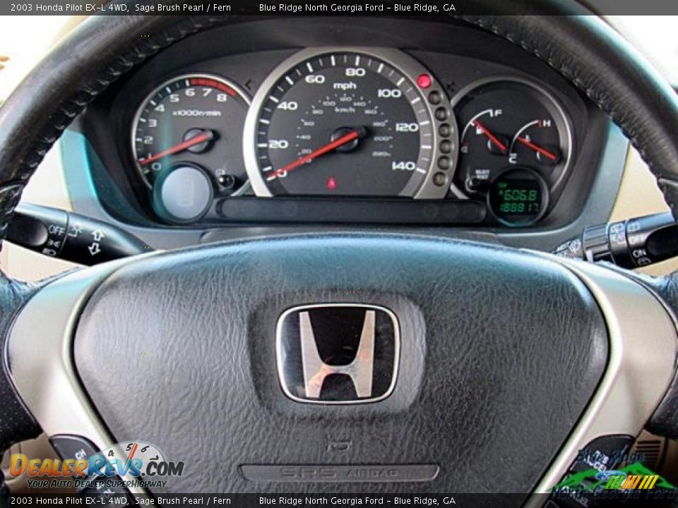 2003 Honda Pilot EX-L 4WD Sage Brush Pearl / Fern Photo #19